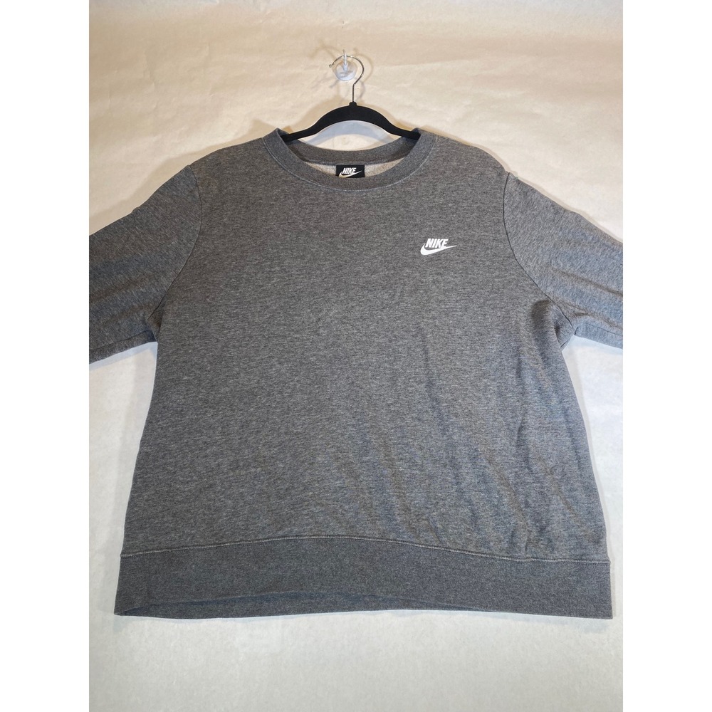 Grey Nike Sweatshirt Embroidered Logo Crewneck XL Unisex